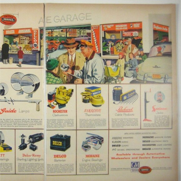 1953 Vintage General Motors Ad Featuring Delco Rochester Packard 2 Page READ - Picture 2 of 2